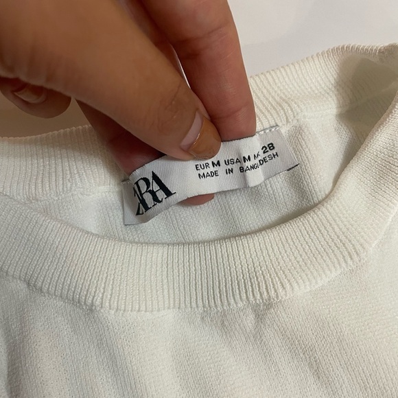 Zara white top sleeveless woman’s M - Picture 4 of 6